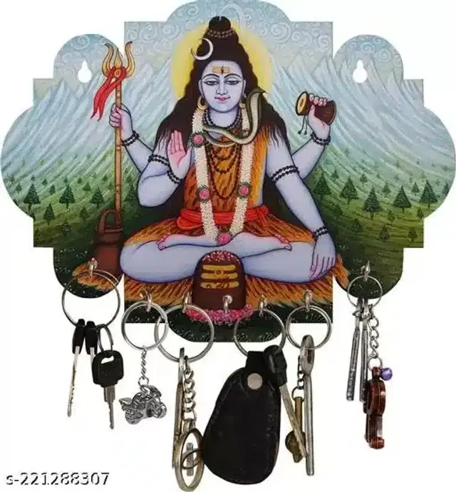 Wooden Keys Holder, Multicolor