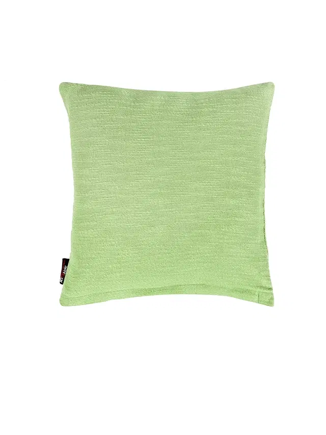 Cotton Cushion Cover, Green, 16x16 inches