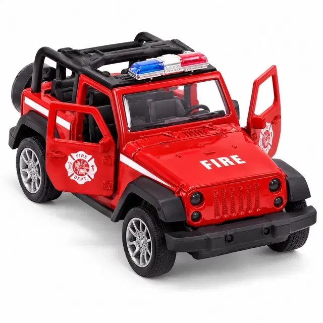 Toy Cloud 1:32 Thar Fire Brigade Die-Cast Pull-Back Car with Opening Doors