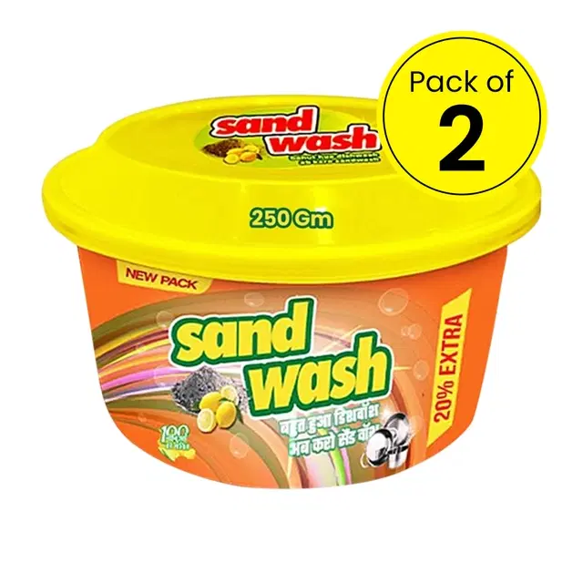 Sandwash Tub Dish Wash Bar 2X250 g (Pack of 2)