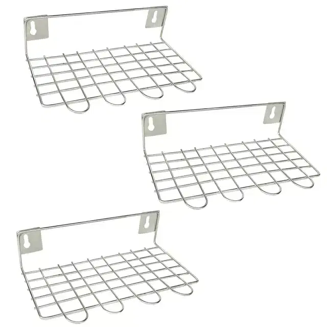 Stainless Steel Utensil Holder, Pack of 3, Silver