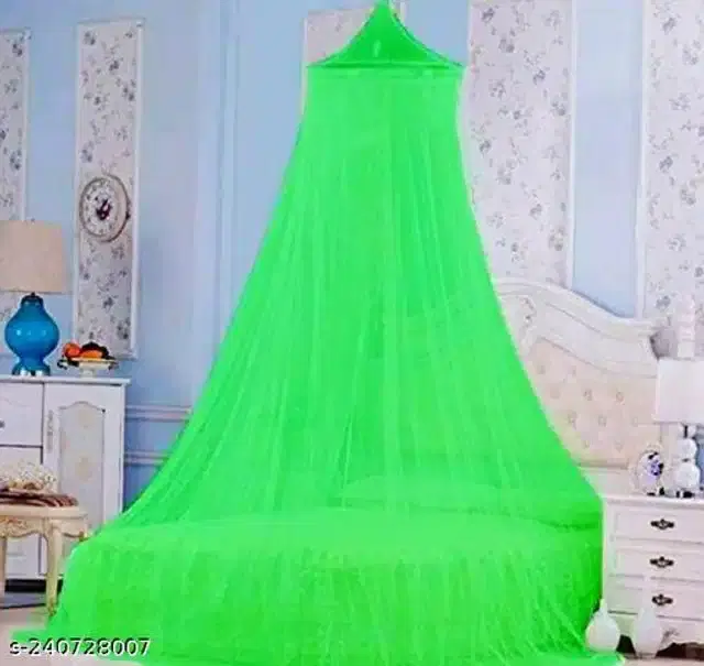 Polyester Mosquito Net, Green, 6.7x6.5 Feet
