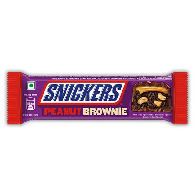 Snickers Peanut Brownie Chocolate Bar 45 g