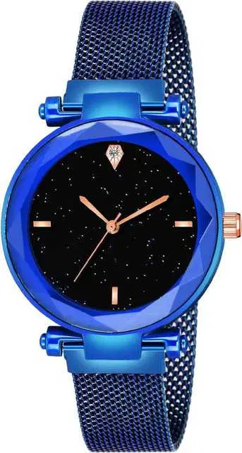 Casual Metal Analog Watch For Women (Blue) (MP-30)