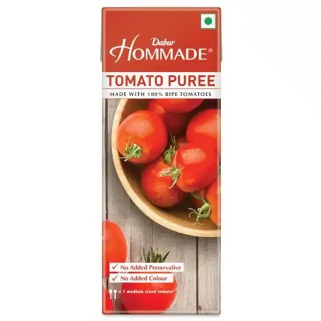 Dabur Hommade Tomato Puree (Tetra Pack) 200 g