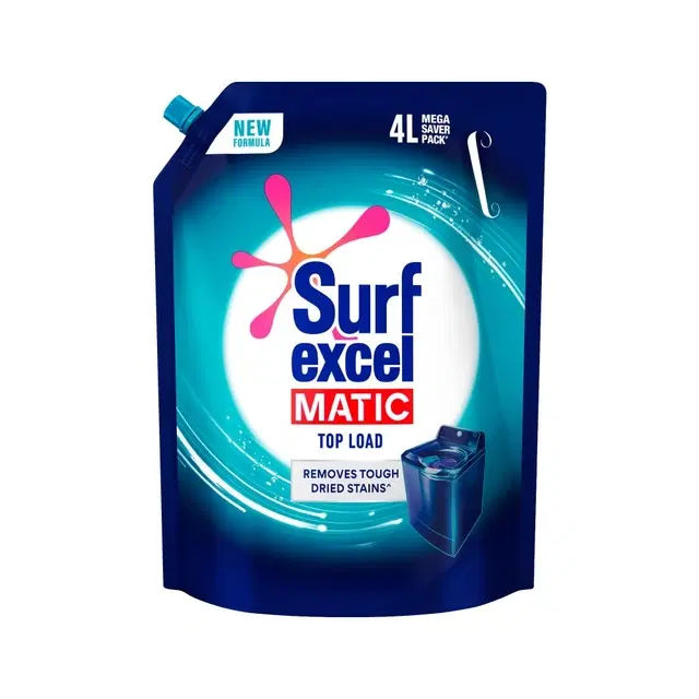 Surf Excel Matic Top Load Liquid Detergent 4 L (Refill)