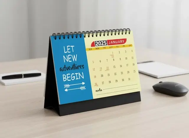 Accuprints Motivational 2025 Calendar for Desk for Motivational Planner Office Home Table New Marking Quotes,MB