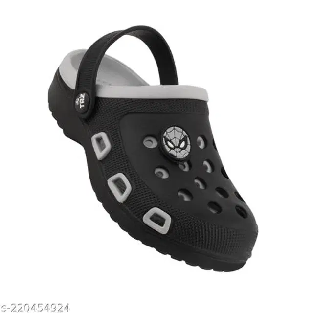 Clogs for Kids (Black & Grey, 2-2.5 Years)