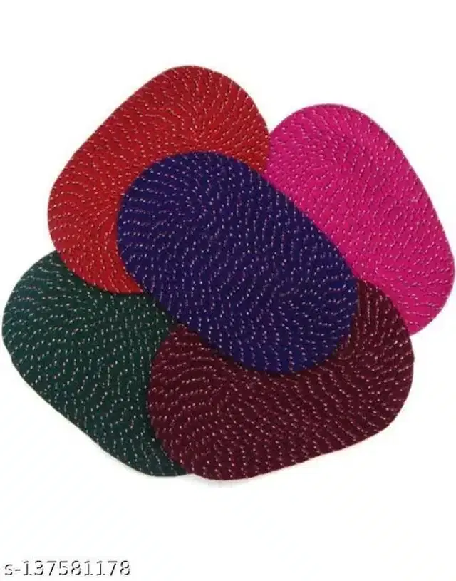 Anti Slip Floor Mat, Multicolor, Pack of 5