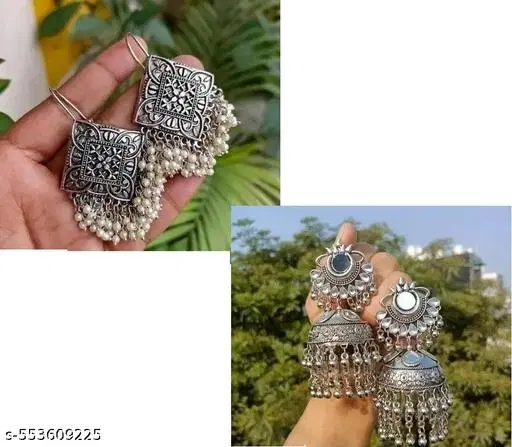 Combo Oxidised Earring