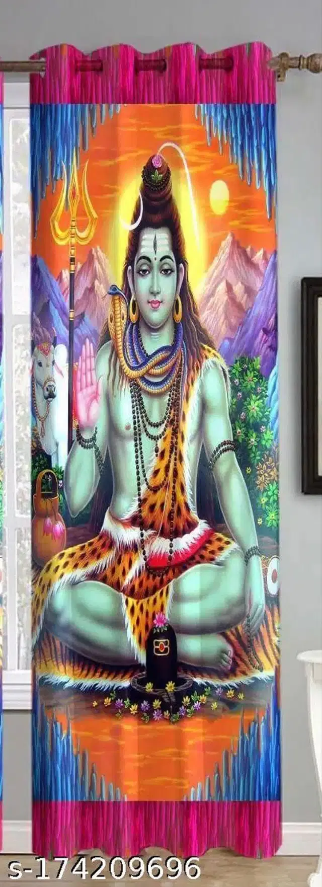 Curtains for Door, Multicolor, 5 Feet