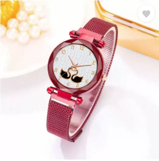 Metal Strap Analog Watch for Women & Girls (Multicolor)