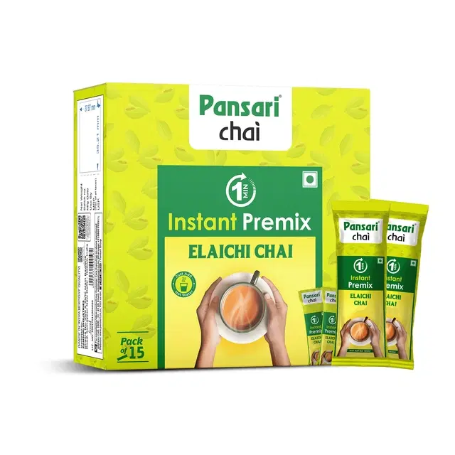 Pansari Premix Elaichi Tea 14 g ( Pack of 15)