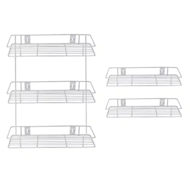 Oc9 Stainless Steel Wall Shelve Rack 12X6X20 Inch &, Pack Of 2 12X6 Inch
