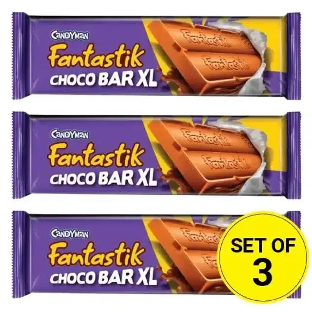 Candyman Fantastik ChocoBar 3X(12X19 g) (Set of 3)