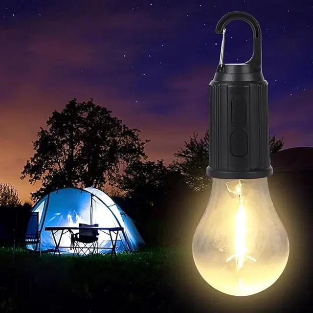 Rechargeable Warm Light LED Bulbs, Off White, 10 W