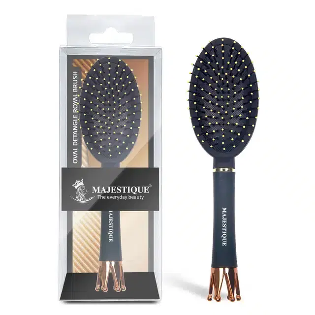 Wet Brush Detangler Hair Brush Crown Handle Ultra-Soft IntelliFlex Bristles--HR153, BB-34