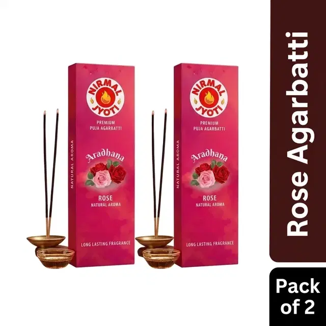 Nirmal Jyoti Rose Agarbatti 2X125 g (Pack of 2)