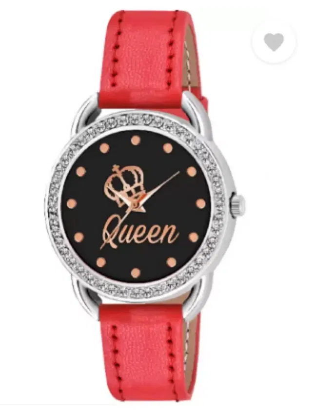 Leather Strap Analog Watch for Women & Girls (Multicolor)