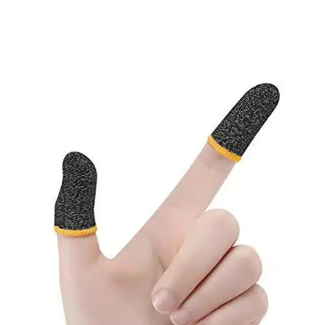 Anti Slip Gaming Finger Sleeves, Multicolor, Set of 1
