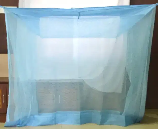 Single Bed Mosquito Net, Blue, 6x3 feet
