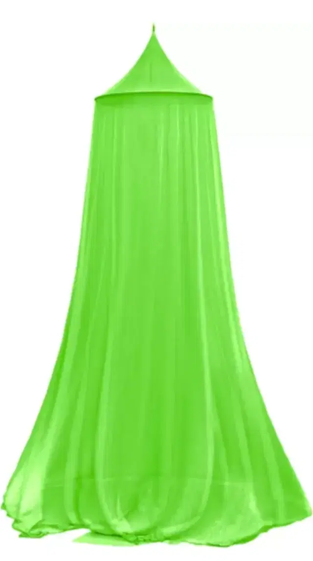 Polyester Double Bed Mosquito Net, Green, 92x80 inches