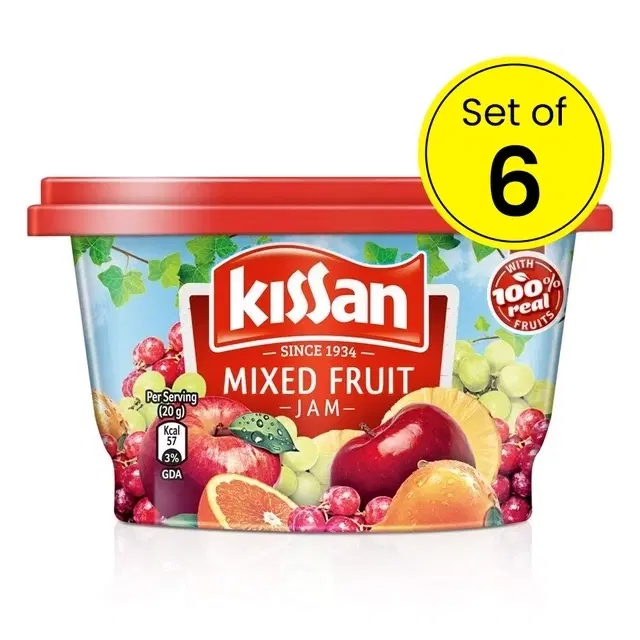 Kissan Mixed Fruit Jam 6X95 g (Pack Of 6)