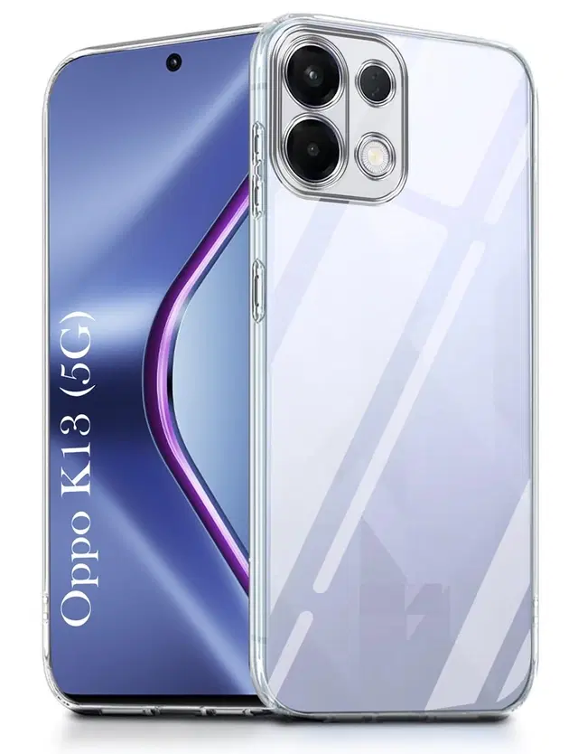 Rubber Back Cover For Oppo K13 5G, Transparent