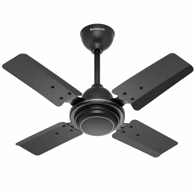 Maxotech Aflred Ultra High Speed 24 Inch 600 mm 4 Blade Ceiling Fan, Anti Dust | Smocked Brown | Pack of 1