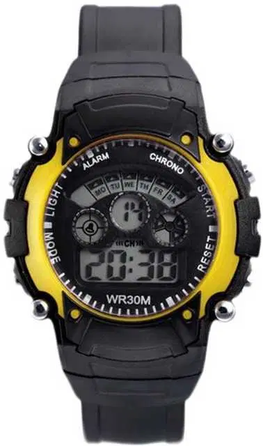 Digital Watch for Kids (Black & Yellow)