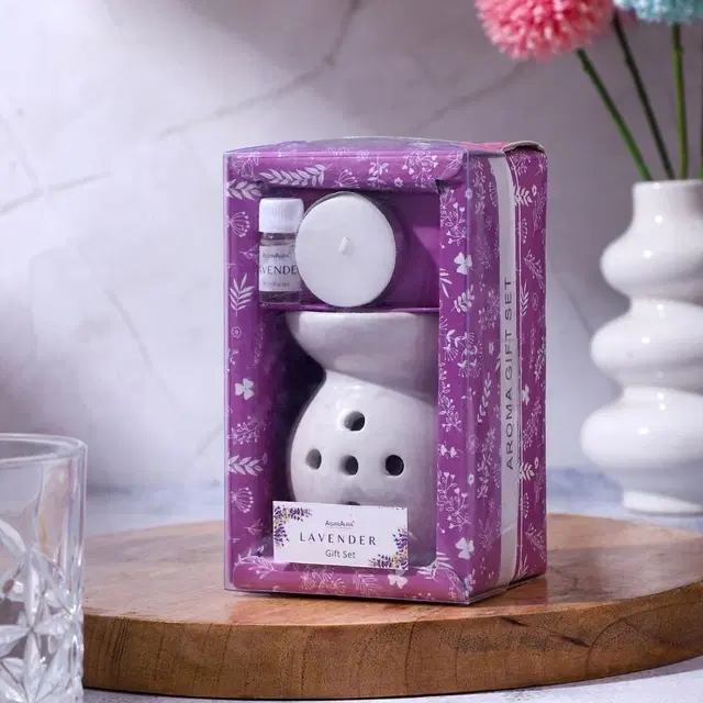 ASIAN AURA Aroma Diffuser Giftset | Lavender Fragrance(Purple)