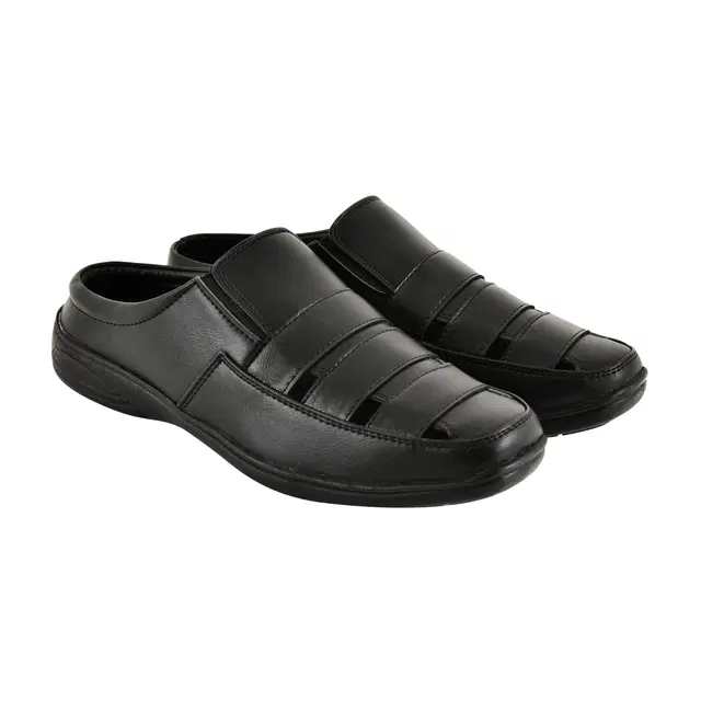 Slip On Clogs for Men (Black, 8)
