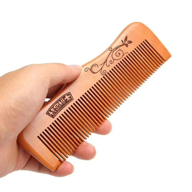 Wooden Hair Comb, Brown