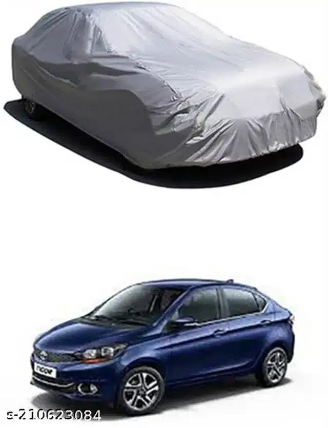 Taffeta Waterproof Car Cover for Tata Tigor, Multicolor