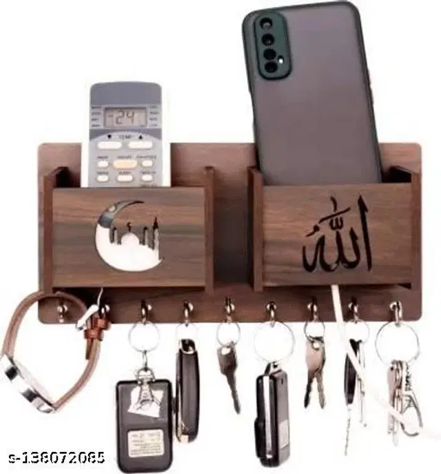 Wooden Key Holder, Brown