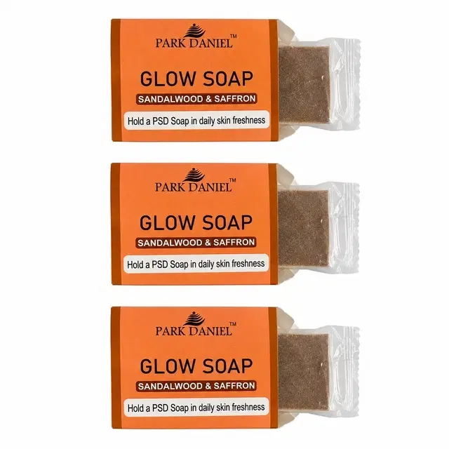 Sandalwood & Saffron De-Tan Soap, Pack of 3