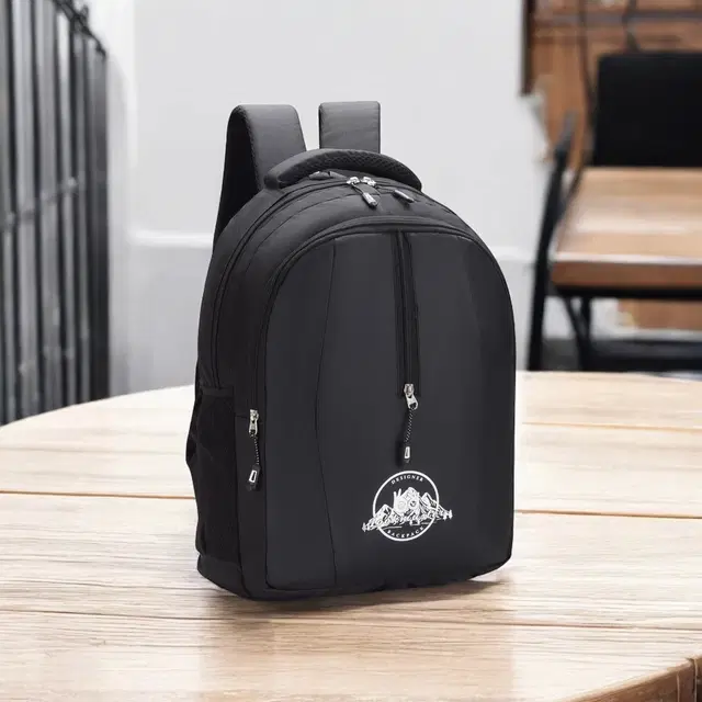 Polyester Backpack for Men, Black