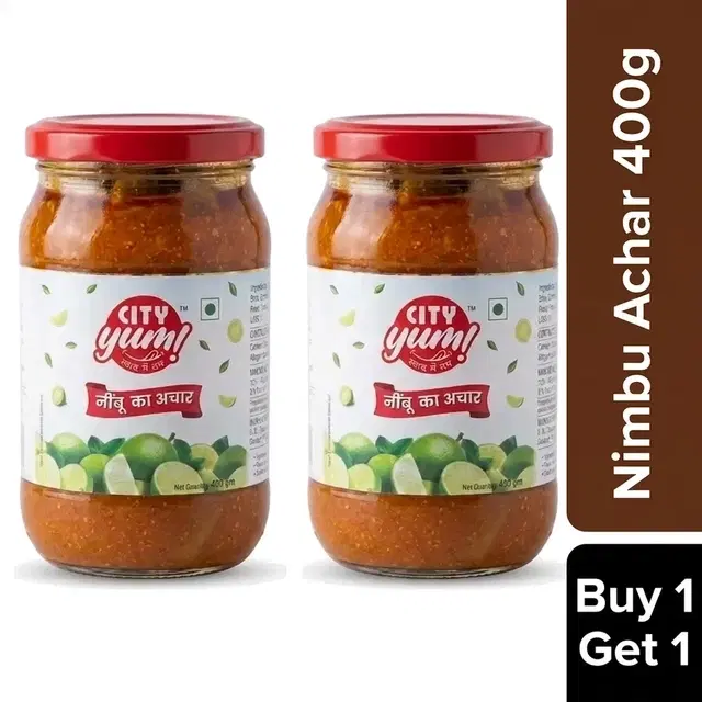 City Yum Nimbu Achar 400 g (Buy 1 Get 1 Free)