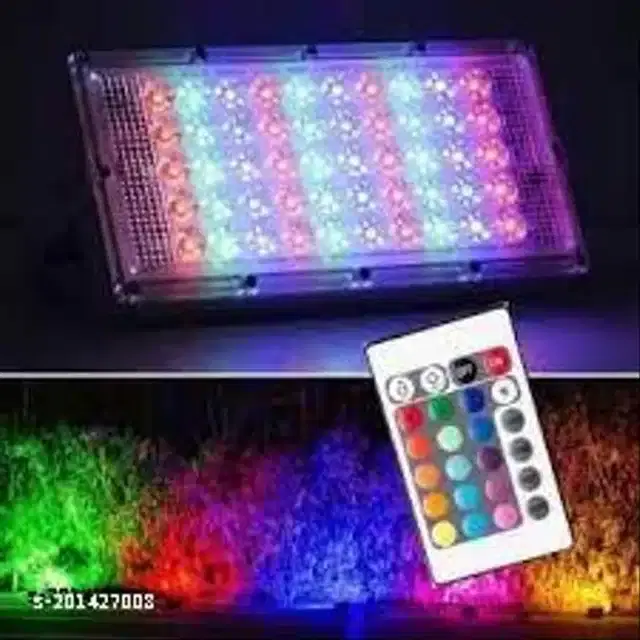 Remote Control Waterproof Flood Light, Multicolor, 50 W
