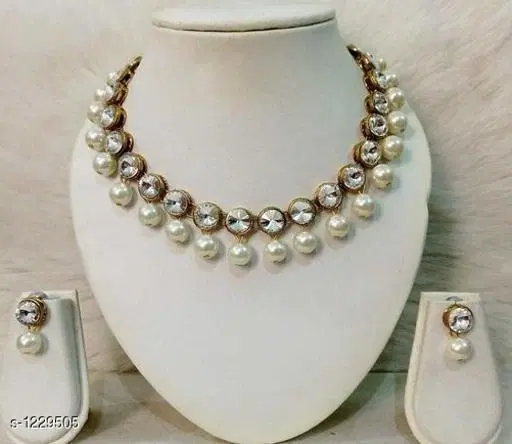 Trendy Alloy Jewellery Set for Women & Girls, Green