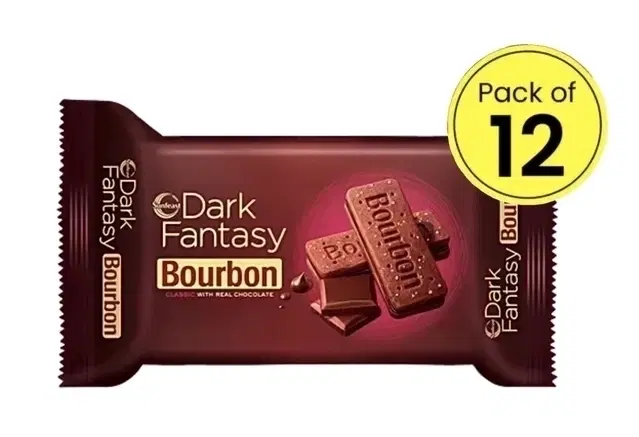 Sunfeast Dark Fantasy Bourbon Classic 12X63 g (Pack Of 12)