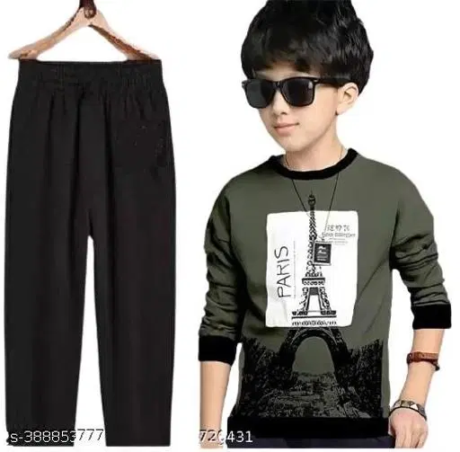 Cotton Clothing Set for Boys, Multicolour (2-3 Years)