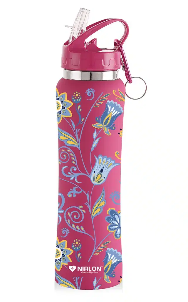 Stainless Steel Sipper Water Bottle, Pink, 750 ml