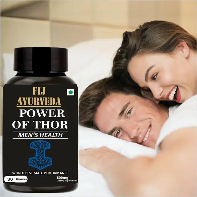 Fij Ayurveda Power Of Thor Capsule Energy Booster And Stamina Booster 30 Pcs