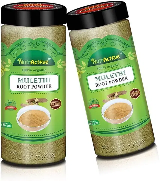 NutrActive Organic Natural Mulethi Powder, 150 g