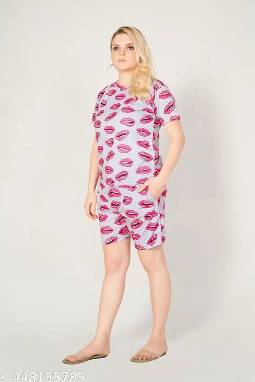 Nightsuits for Women (Light Pink, S)
