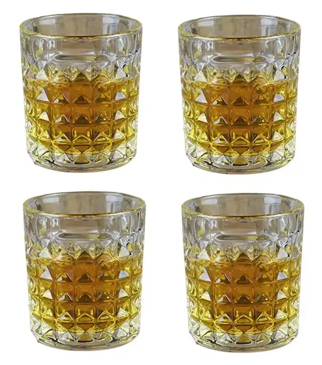 Liquor cum Cocktail Glasses, Transparent, 200 ml, Pack of 4