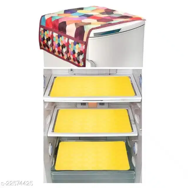 Fridge Cover Set, Multicolor, Set of 4