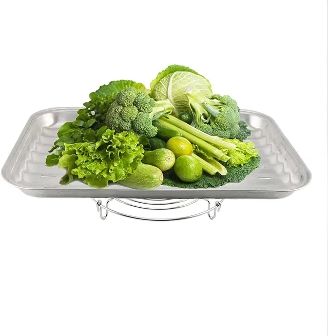 Stainless Steel Hot Pan Grid, Silver