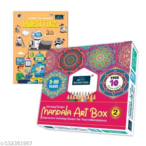 Harmony Mandala Boxx Part 2 + STEM Activity Book: Robotics – Teach kids about robotics with hands-on creative projects that encourage learning while enhancing artistic expression.
